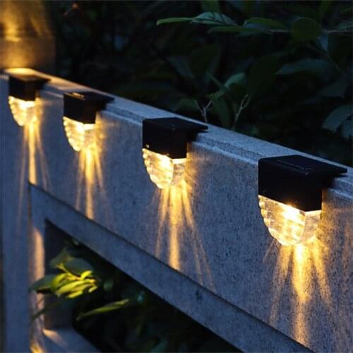 Outdoor Solar Step Lights Waterproof Garden Courtyard Lamp Rgb Colorful Changing Stairs Led Light Corridor Landscape Light