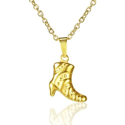 OUFEI Necklace Stainless steel Womens clothing accessories Fashion Jewelry Bohemian style pendant necklace High heels necklace