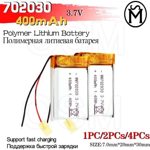 OSM1or2or4 Rechargeable Battery 702030 Model 400mah Long lasting 500times suitable for Electronic products and Digital products