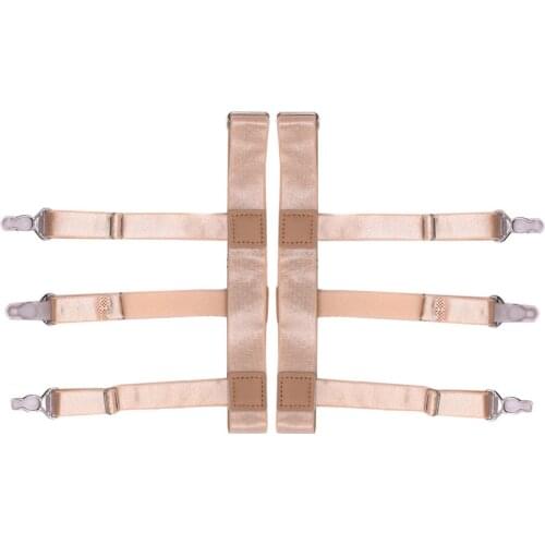 Shirt Stays Holder Gentleman Leg Suspenders Mans Shirt Braces Elastic Uniform Business strap Shirt Garters 1pair MR11138