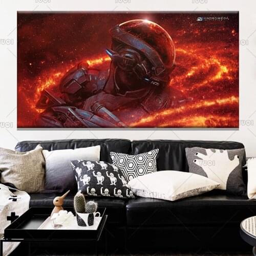Mass Effect 2 3 4 Hot Shooting Action Game Mass Effect Posters Prints Wall Art Painting Decorative Picture Modern Home Decorati