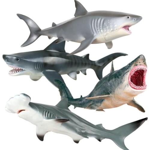 Lifelike Baby Shark Toy Anti Stress Squeeze Big Shark Collection Action Figures Toy For Kid Gift