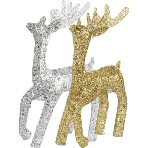 Christmas Wrought Iron Elk Bar Shopping Mall Chrismas Decorations Venue Decoration 75cm Party Supplies Gift Ornaments
