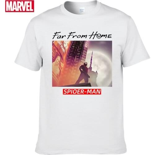 Marvel The Avengers Spider Man t shirt Comfortable Breathable 100% cotton Fashion funny t shirts Summer Tops Mens t-shirt #120