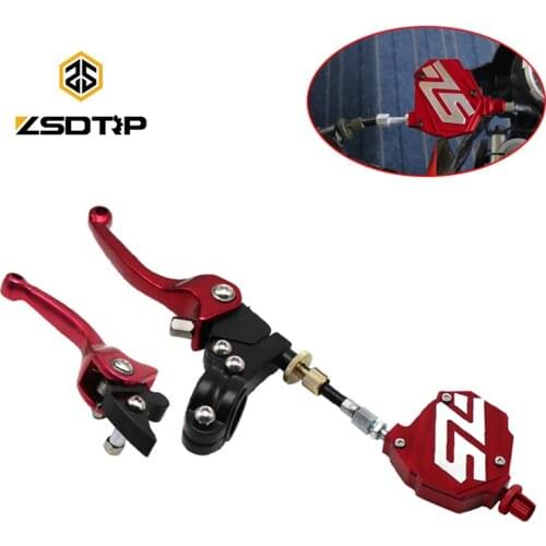 ZSDTRP Motorcycle Stunt Clutch Easy Pull Cable System with Brake Clutch Lever Lite Clutch Kit
