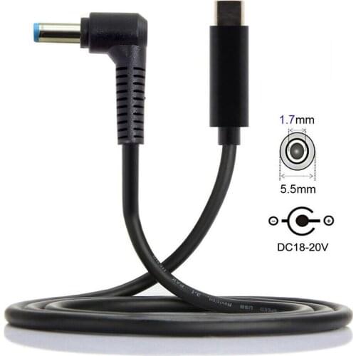 BAAQII Type C USB Input to Rectangle 5.5*1.7mm Power PD Charge Cable for Acer Laptop Easy To Use Durable CE1682