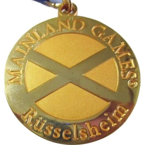 High Quality Zinc Alloy Mainland Games Medal with Ribbon for Promotion k 200167