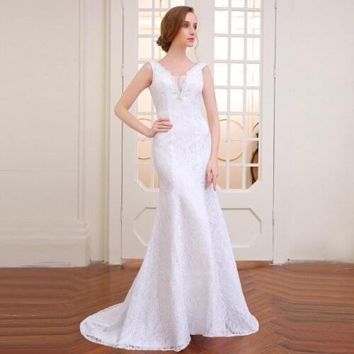 Very beautifuPoemssongs mermaid wedding dress 2020 backless vestidos de noiva robe de mariage ball gowns Free shipping