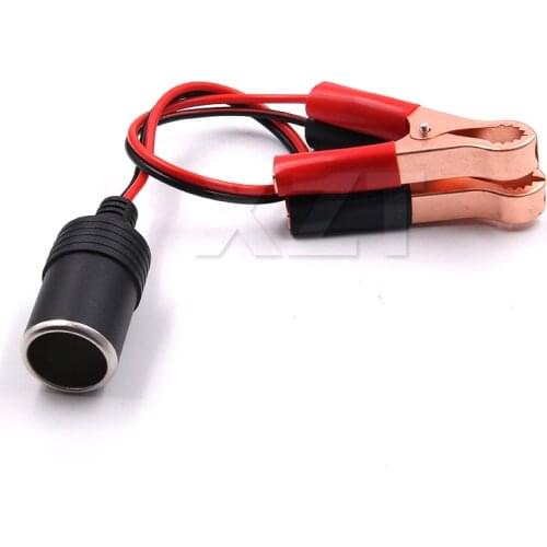 1 Pcs Universal Car Styling Car Auto Alligator Clip 12V DC Cigarette Lighter Socket Adapter Wholesale Car Accessories