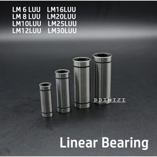 10pcs/lot LM6LUU LM8LUU LM10LUU LM12LUU LM16LUU Linear Bushing 8mm CNC Linear Bearings for Rods Liner Rail Linear Shaft Part