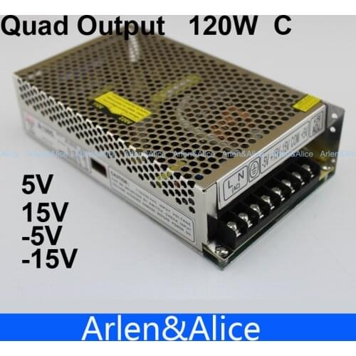 120W C Quad output 5V 15V -5 -15v Switching power supply AC to DC SMPS