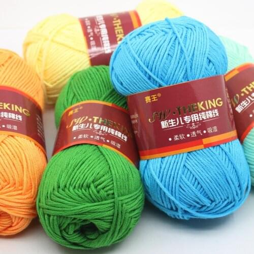 4 ball 200 g Best Quality cotton thread Hand-knitted Yarn Knitting Baby Yarn Ball