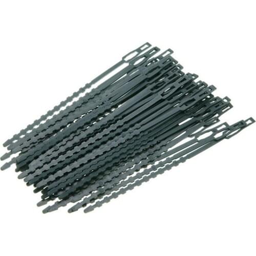 50pcs/set Multi-purpose Green Garden Ties Plant Ties Gardening Fish Bone Ties Cable Multifunctional Tree Flowers Lashing Strap