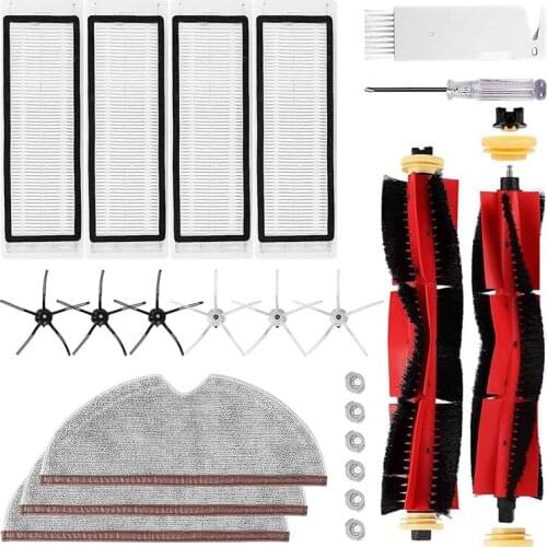 Accessories for Xiaomi Roborock S5 Max S50, S51, S6, S60, S65, S6 Max V, S6 Pure 23 Piece Vacuum Cleaner Accessories
