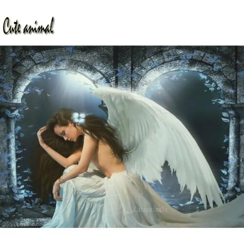 5d diy diamond painting Beautiful sexy angel woman diamond mosaic cross stitch kit diamond embroidery full square round drill