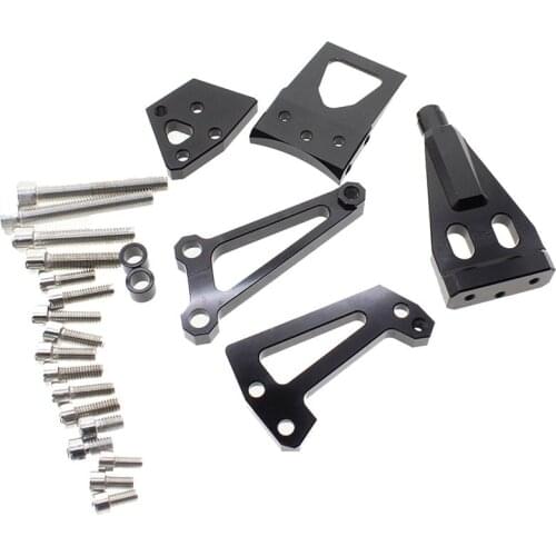 Aluminum Motorcycle Adjustable Steering Stabilizer Damper Mounting Bracket Support Kit For Kawasaki ER-6N NINJA 400R 2009-2011