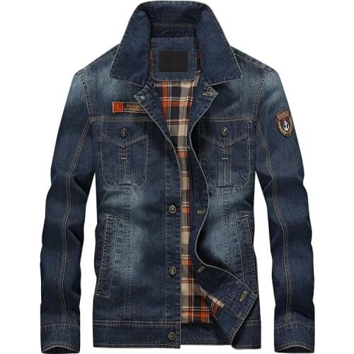Brand Mens Denim Jacket Classic Rock Hip Hop Jacket Streetwear European Style Slim Fit Spring Autumn Jeans Jacket Men Size 4XL