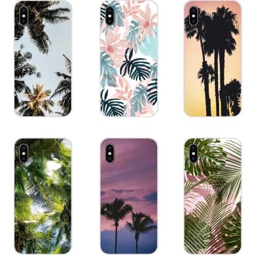For LG G3 G4 Mini G5 G6 G7 Q6 Q7 Q8 Q9 V10 V20 V30 X Power 2 3 K10 K4 K8 2017 Tropical Palm tree Summer Accessories Cases Covers