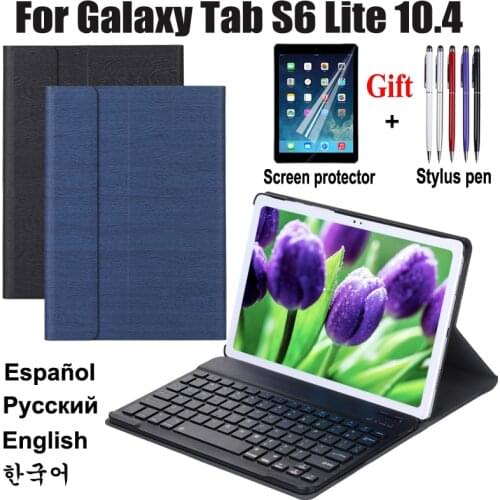 For Samsung Galaxy Tab S6 Lite Keyboard Case 10.4 inch SM-P610 SM-P615 Bluetooth Keyboard Leather Cover