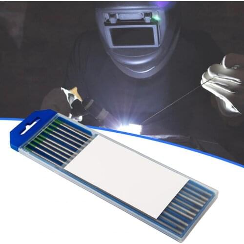 New 10Pcs Heat-resistant Tungsten Electrodes High Density Heat-resistant Pure Tungsten 150mm Green Welding Needle for Industrial