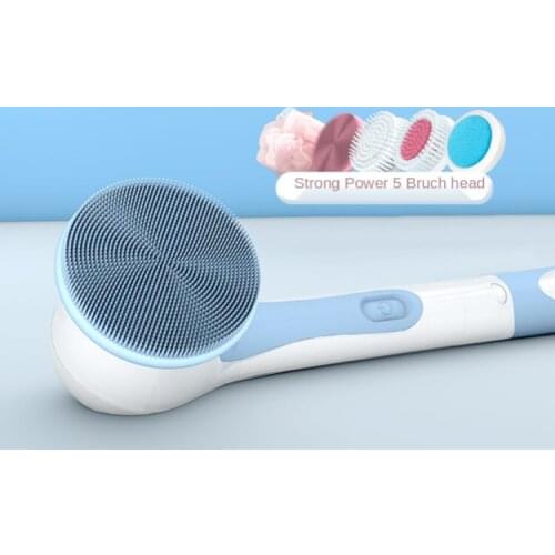 GY Electric Bath Device Body Cleansing Device Massage Automatic Mud Rubbing Lazy Rub Long Handle Back Bath Brush Rechargeable