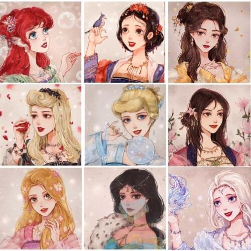 Full Square/Round Diamond Painting Art Portrait Girl 5D DIY Mosaic Rhinestone Embroidery Home Decoration Gift New Product