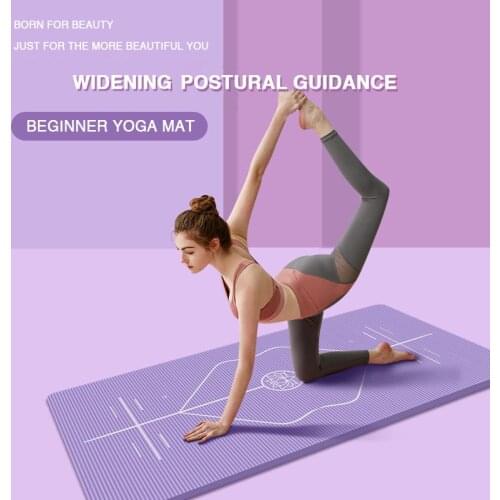 New 20/15/10MM Yoga Mat With Position Line Anti-Slip Healthy Exercise Gym Home Thickened Fitness Dance Pilates Washable Pad