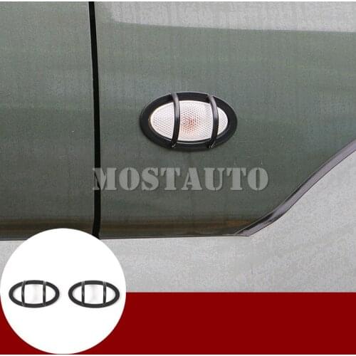 Metal Fender Side Turn Signal Light Frame Cover For Suzuki Jimny 2007-2017 2pcs Black/Red Car Accessories Interior Car Decor
