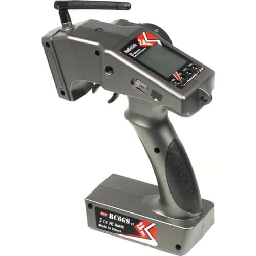 Upgraded RadioLink RC6GS V2 2.4G FHSS System 6CH Rc Car Controller Transmitter&R7FG Gyro Inside Receiver Accessory