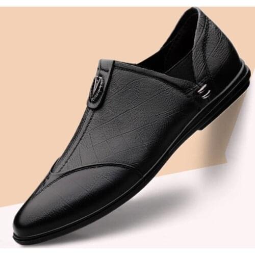 Leather Shoes Mens Fashion Leather Mens Shoes Soled Shoes Casual Zapatillas Hombre Chaussure Homme