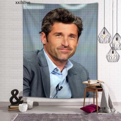 Custom Patrick Dempse Hanging Fabric Background Wall Covering Home Decoration Blanket Tapestry Bedroom,Living Room Wall Decor