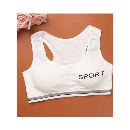 Teenage Girls Underwear Cotton Young Girl Kids Bras Training Bras with Chest Pad Teens Bra for Kids Puberty Girls Underwear