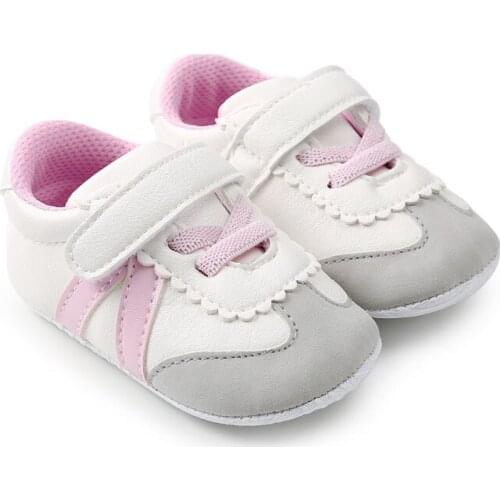 New Baby Toddler Fashion Sneakers Soft Sole Infant Baby First Walkers Cotton PU Leather Prewalkers Hot Sport Shoes