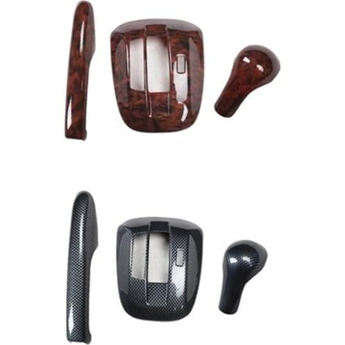 Pc ABS carbon fiber grain or wooden grain gear panel decoration cover for 2008-2013 HONDA Accord 8 MK8