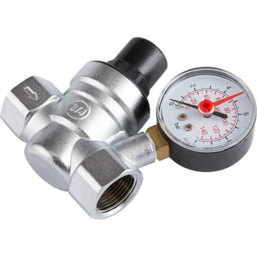 DN15 DN20 pressure reducing valve water pressure regulator with Gauge pressure