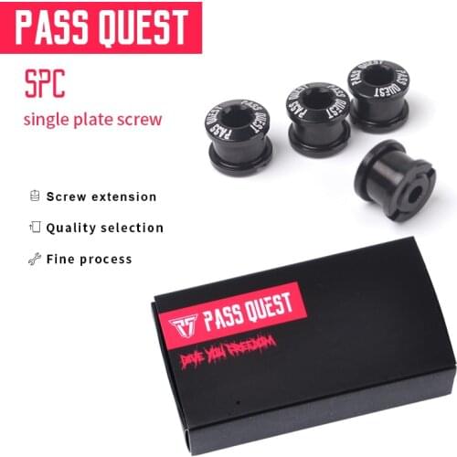PASS QUEST Bicycle ChainWheel Screw Gear Disk Screw Aluminum Alloy 7075-T6 Crankset Disc Bolt MTB Road Bike Tooth plate screw