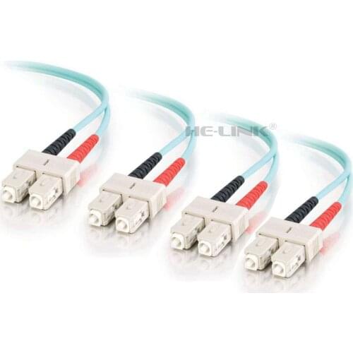 LODFIBER 100M SC-SC Outdoor Armored 10G OM3 MM 8 Strands Fiber Optic Cable Patch Cord