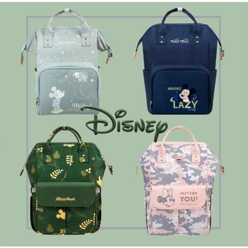 Disney USB Diaper Bag Backpack Baby Bags for Mom Mummy Maternity Bags For Travel Cute Waterproof Baby Nappy Bags 2020 Pre-design