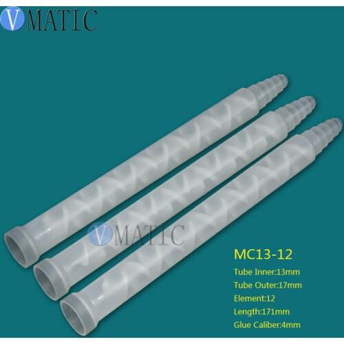High Quality Resin Static Mixer MC13-12 Mixing Nozzles for Duo Pack Epoxies Plastic Mixer Tube