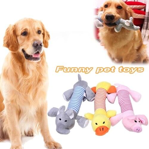 Funny Pet Puppy Chew Play Squeaker Squeaky Cute Comfy Plush Sound Dogs Toys