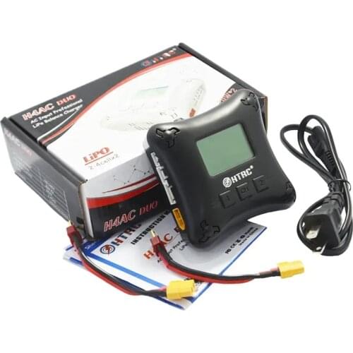 HTRC H4 DUO 20Wx2 2A 2CH 2S-4S AC Lipo Battery Charger