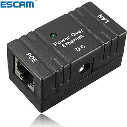 10/100 Mbp Passive POE DC Power Over Ethernet RJ-45 Injector Splitter Wall Hanging Adapter For IP Camera LAN Network 1PC