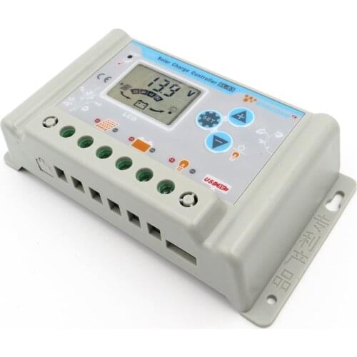 10A 30A 36V 48V 60V wincong sl03-4810a sl03-4830a solar Charge Controllers with USB LCD Li Li-ion lithium LiFePO4 batteries