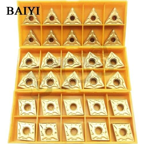 10pcs CNMG120404-MA US735 WNMG080404-MA US735 TNMG160404-MA US735 cutting carbide inserts with turning blade for lathe holder