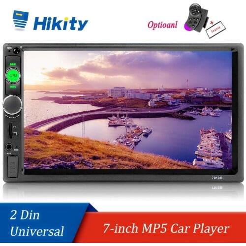 Hikity 2 din Car Radio Bluetooth Car Player Multimedia Player Mirror Link autoradio General Car Models Touch Screen Rear View Ca