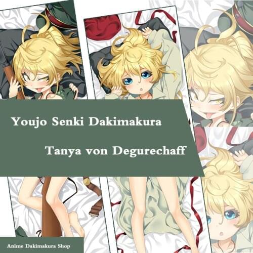 Anime Youjo Senki Tanya von Degurechaff Dakimakura Hugging Body Pillowcase Saga of Tanya the Evil Pillow Cover Case Home Bedding