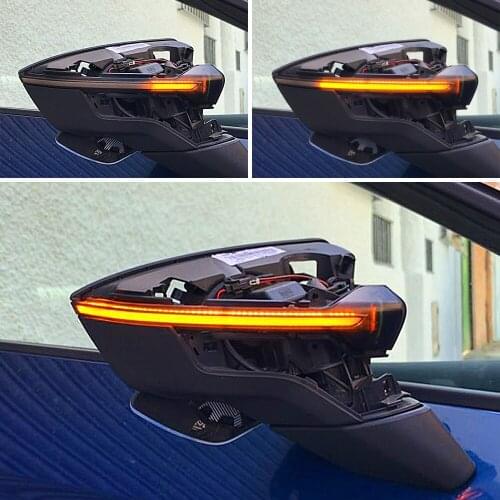 Dynamic Blinker for Seat Leon III 5F ST FR Cupra Arona KJ7 Ibiza 6F LED Turn Signal Mirror Indicator light 2013 2017 2018 2019