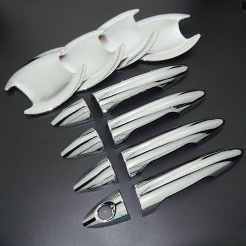 For Hyundai Accent Verna Solaris i25 2011-2017 Chrome Door Handle Covers & Door Bowl Covers Car Styling Decorate 2012 2013 2014