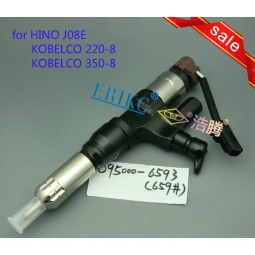 ERIKC High Pressure Common Rail Diesel Injector 095000-6594 and Fuel Injector Seals 0950006594 Original Cr Inyector 6594