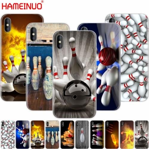 HAMEINUO Bowling Ball Sport Diy Luxury cell phone Cover case for iphone X 8 7 6 4 4s 5 5s SE 5c 6s plus